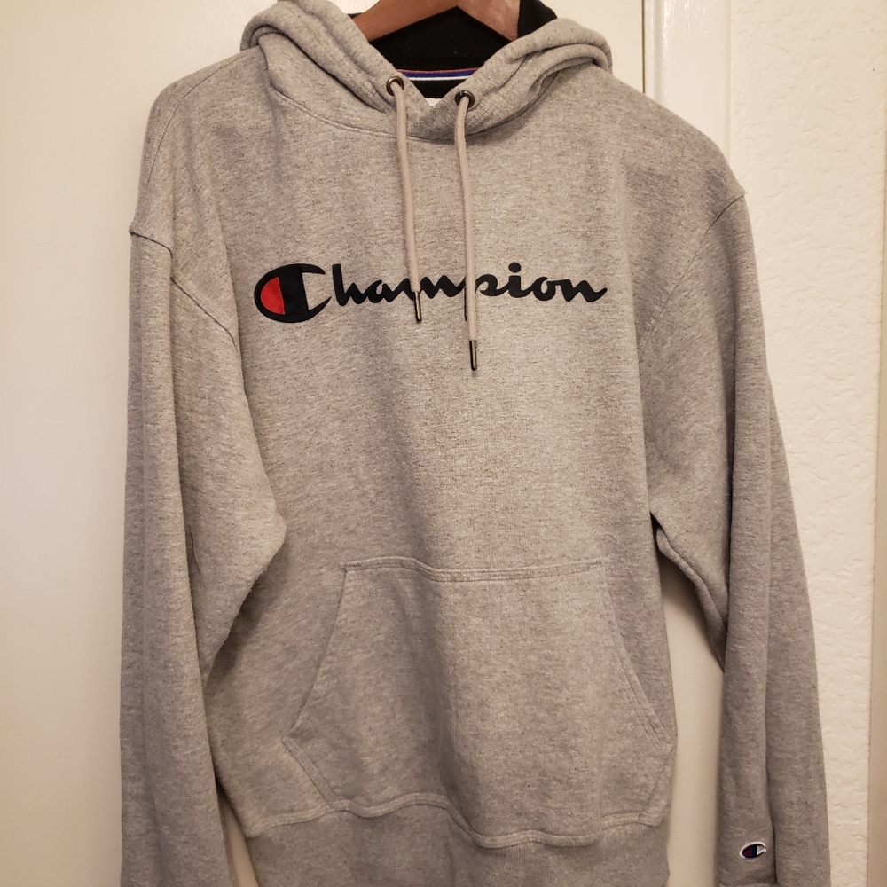 Champion Gray Men's Size MEDIUM Sweater /HOODIE
